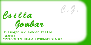 csilla gombar business card
